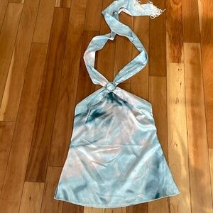 White House Black Market Satin Haltertop